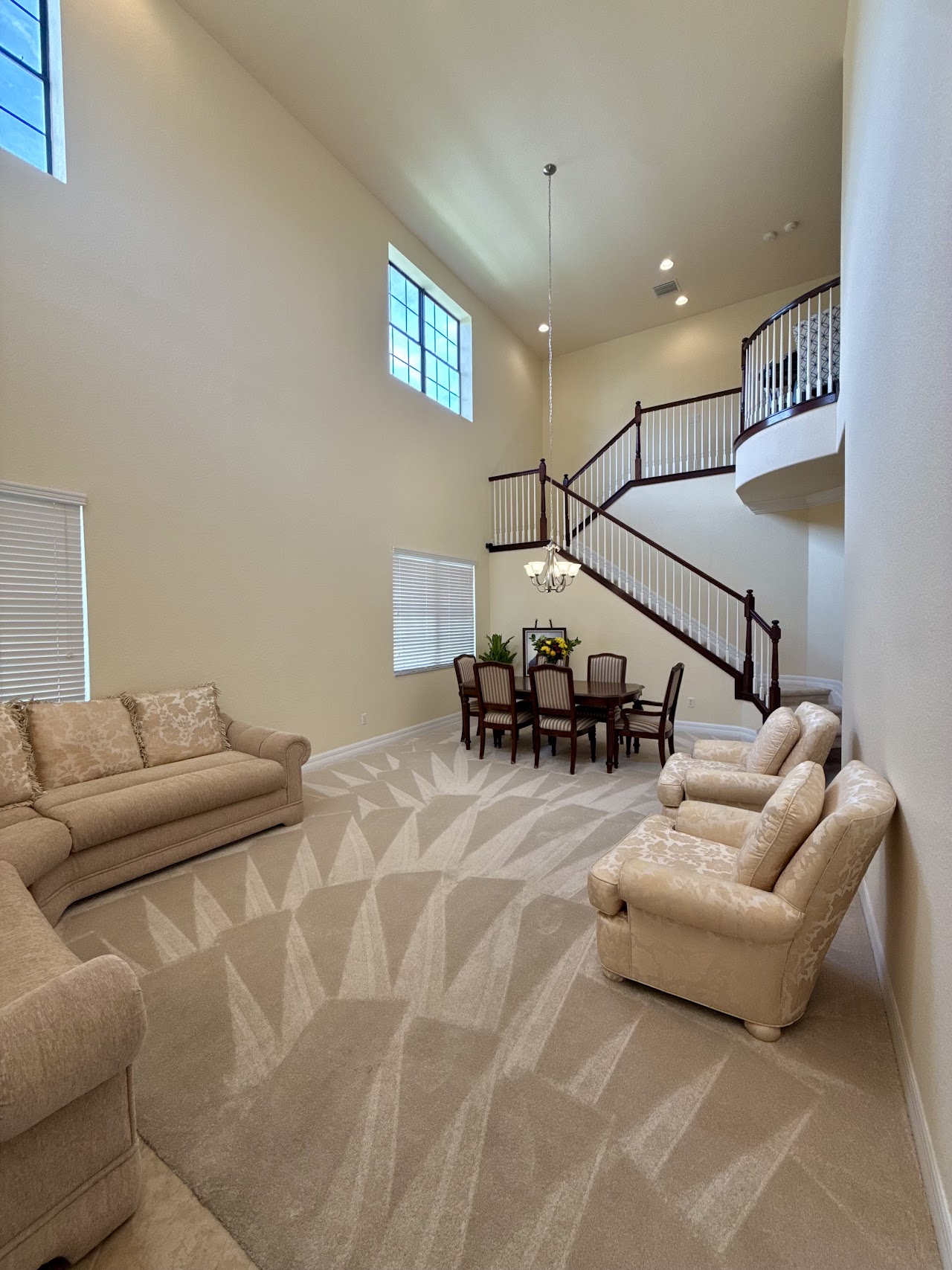 Clean living room by Maid Brigade of Orlando
